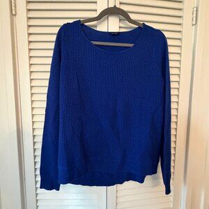 Theory women's Raffina HS Lofty cashmere sweater medium blue